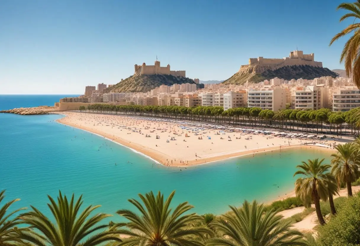 Upptäck Alicante med vår detaljerade karta! illustration